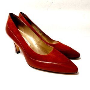 Women's Connie Heel Shoes Size 7 AA  Brown Pointed Toe